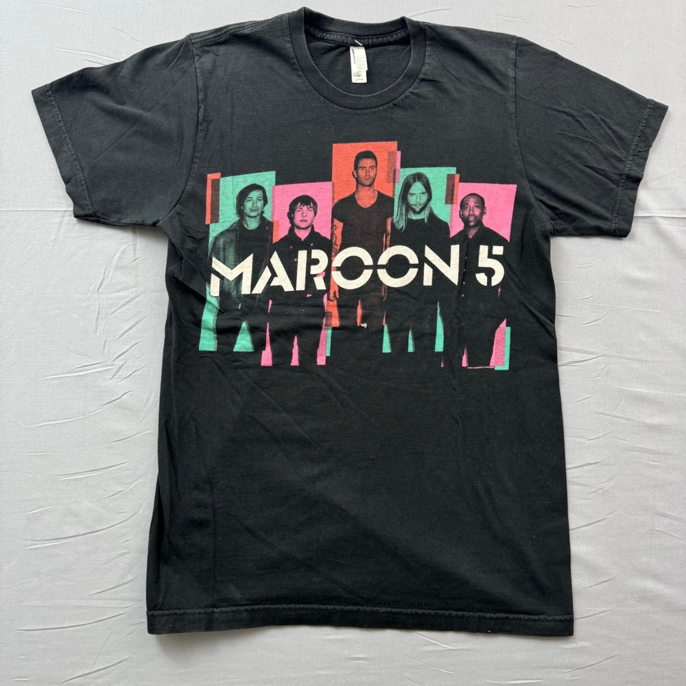 Maroon 5 North America Tour 2013 T-Shirt Black American Apparel Mens Small S